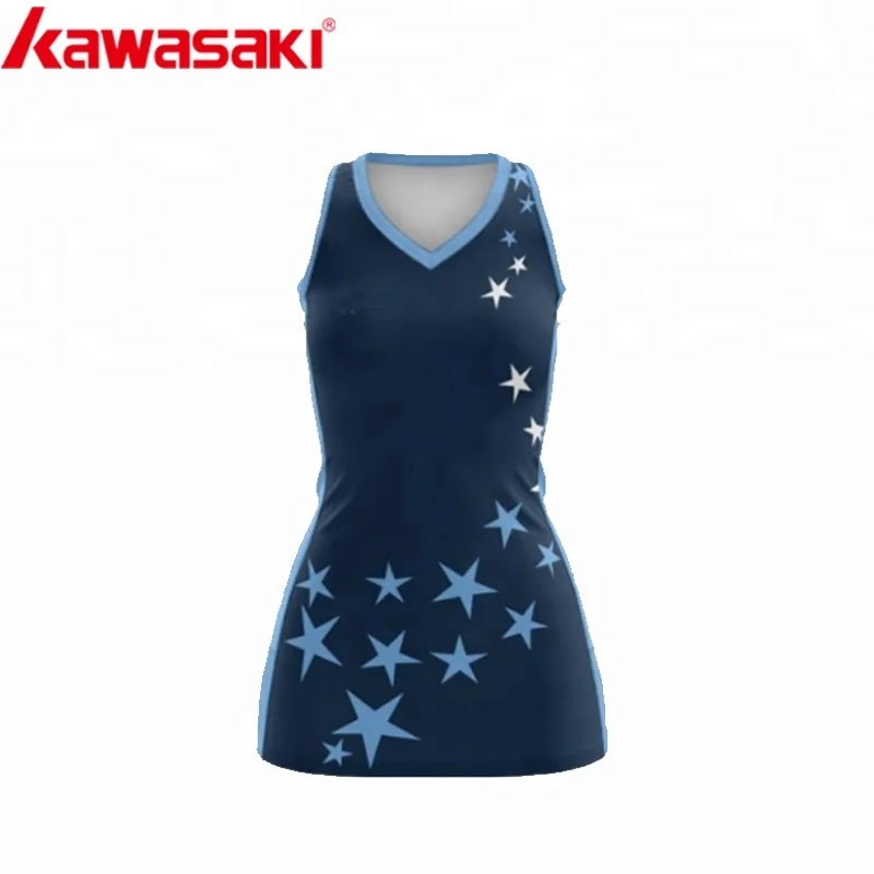 

2018 latest design breathable sublimated pattern netball dress, Customized color
