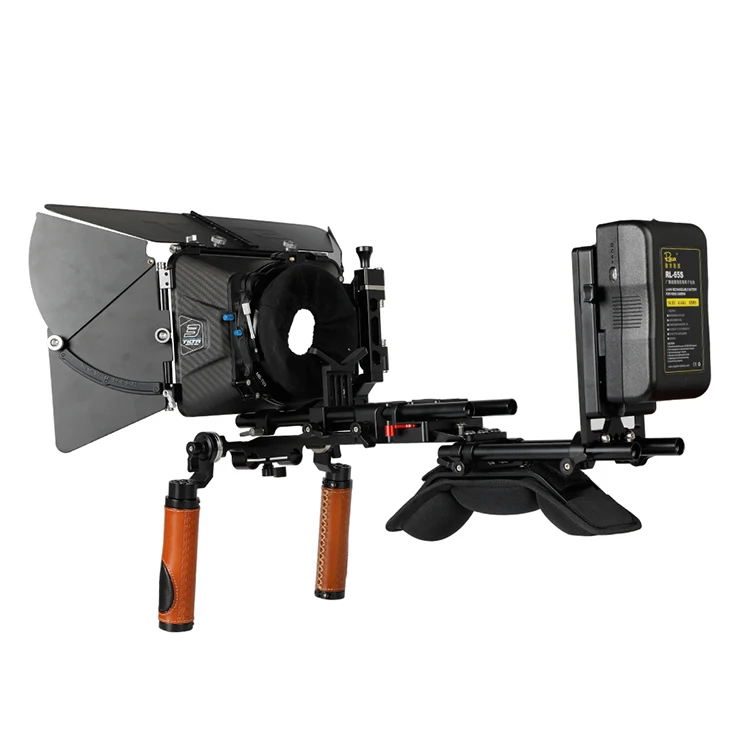 Camvate Fullequipped Camcorder Shoulder Mount Video Rig With 12" Arri