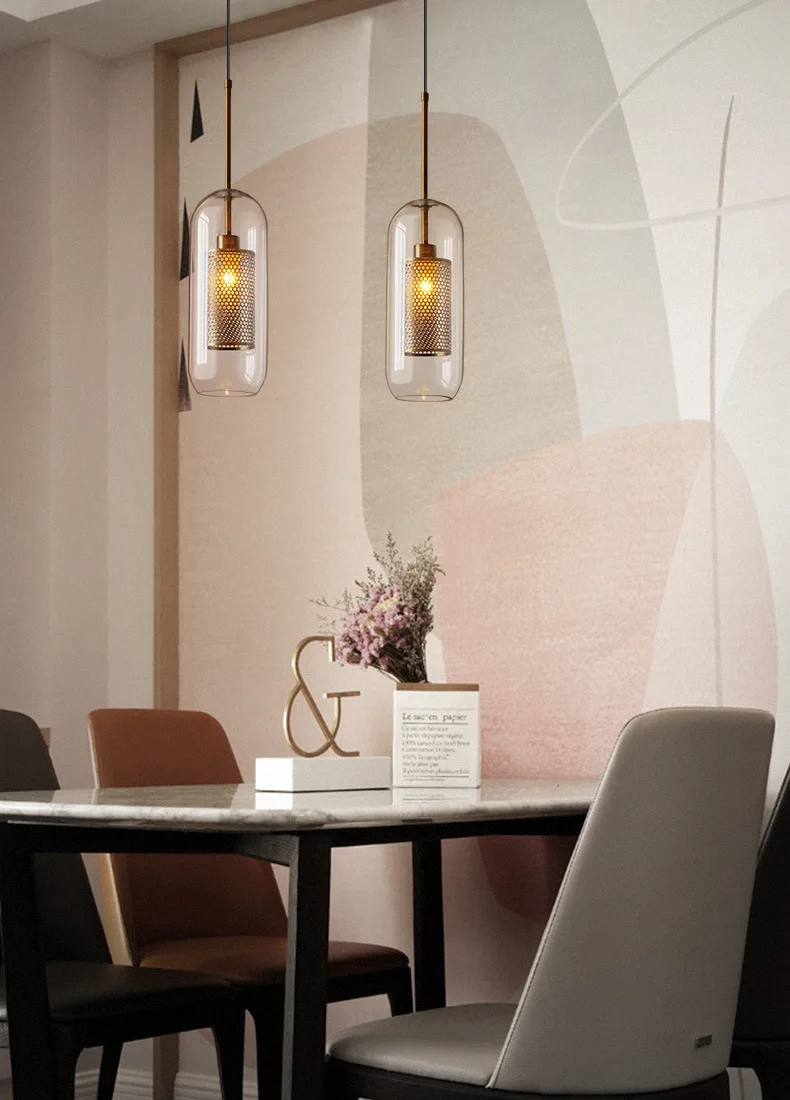 modern glass ball lamp