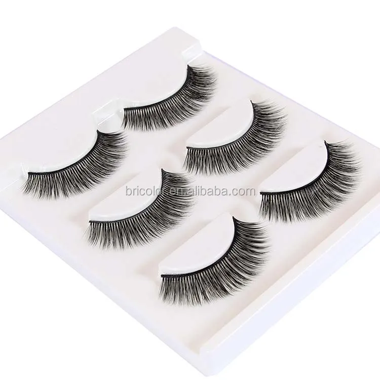 

2018 Manufacturer Wholesale Private Label 19style 3D Eyelashes, Natural black