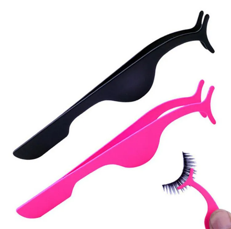 

cheap custom logo eyelash tweezers eyelash extension tweezers, Pink;black;coloful