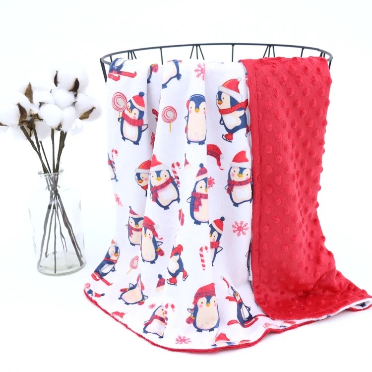 

Custom Print Christmas Design Minky Fleece Super Soft Baby Blanket
