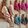 Women's Winter Soft Plush Lounge Sleep Pajama pants Sleep Bottoms Night Wear Solid Color Long Pants Winter Sleepwear
