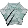 Hengjia free ship Folded Hexagon Fish Shrimp Minnow Crab Baits Cast Mesh Trap 6 Hole Fishing Shrimp Automatic Trap Fishing Net