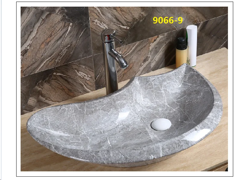 cheap price  marble design bathroom ceramic wash basin artificial marble art basin
