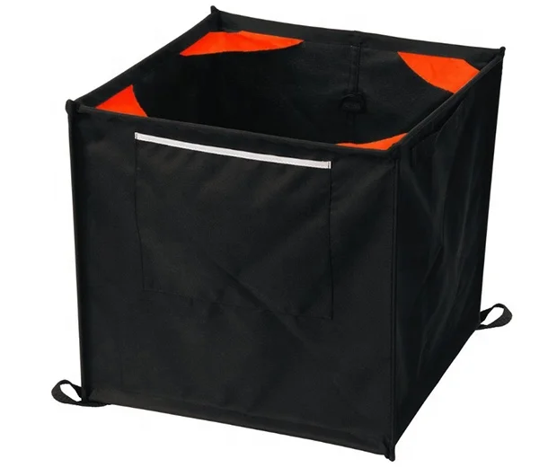 

Unique Design Throw Line Weaver Leather Folding Polyester Black Sundries Storage Cube