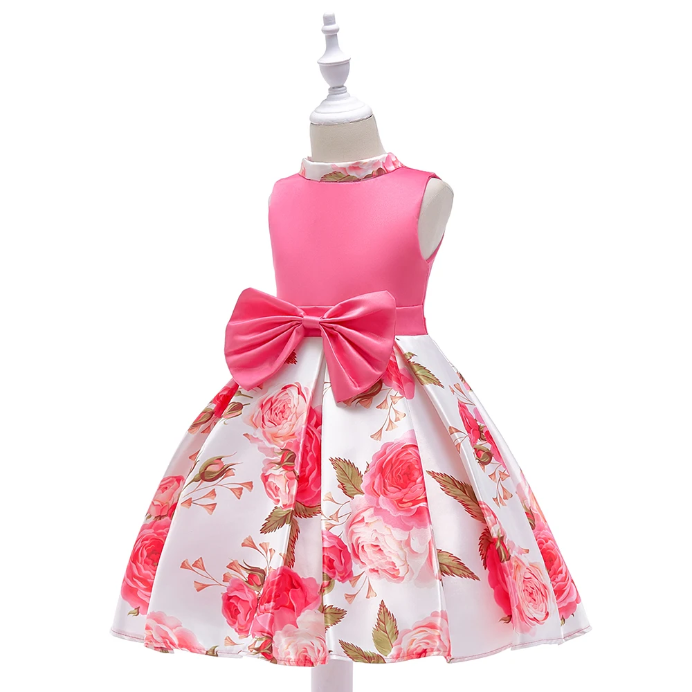 

High Quality Latest Frock Designs Flower Girl New Kids Birthday Party Dress L-581, As picture