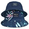 Cheap hotsale stylish designer printed custom floral reversible bucket hat