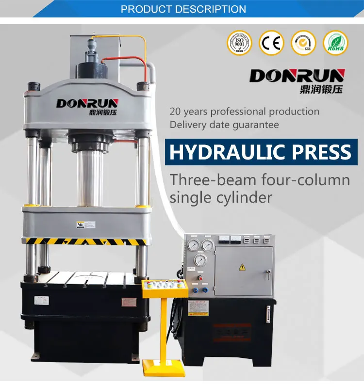 Four Column Refractory Bricks Forming Hydraulic Press 1250 Ton Price