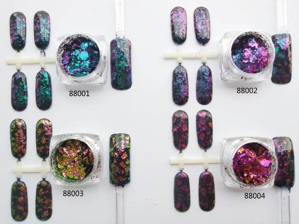3. Color-Shifting Nail Art Pigment Flakes - wide 3