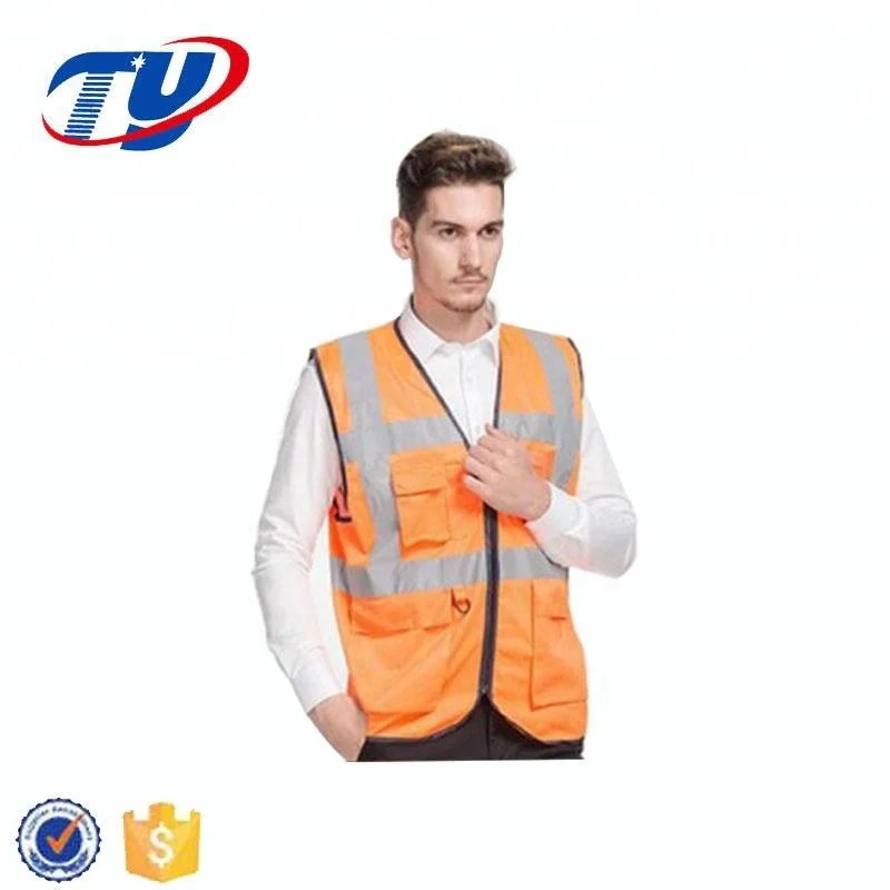 
China Wholesale Fluorescent Reflecting Safety Vest 