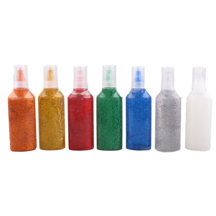 
Wholesale no toxic glitter glue powder bottle 21g Coloring DIY Painting Metallic Color bulk glitter glue for crafting for kids  (60830157650)