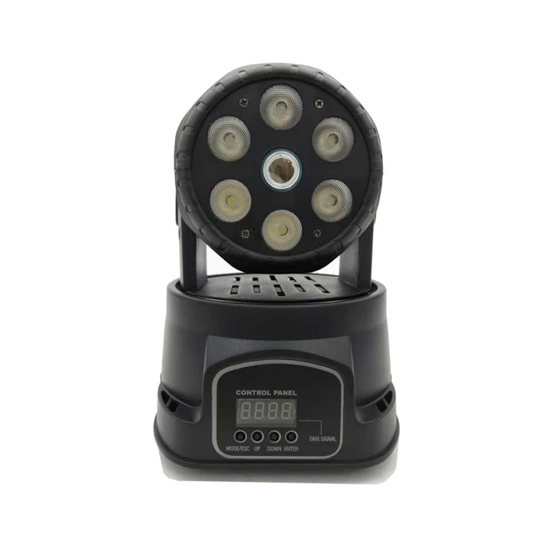 7PCS 8W mini led stage lighting RGBW 4in1 moving head party event light