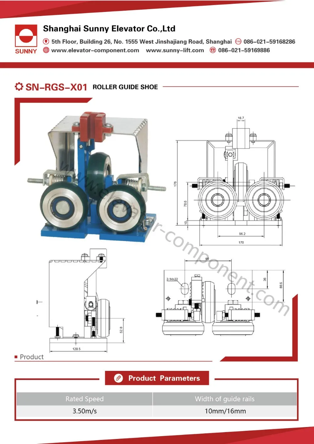 Elevator Slide Guides Apply For 820mm Width Guide Rail Buy Elevator