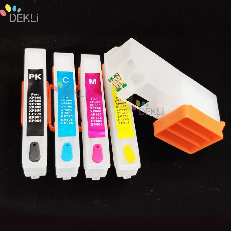 5 Color Cartridge For Epson Xp640 Xp830 Xp635 Refill Ink Cartridge