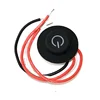 Chinese round shape black button switch for Graphene heating clothing