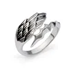 Tai silver plated ring feather adjustable ring