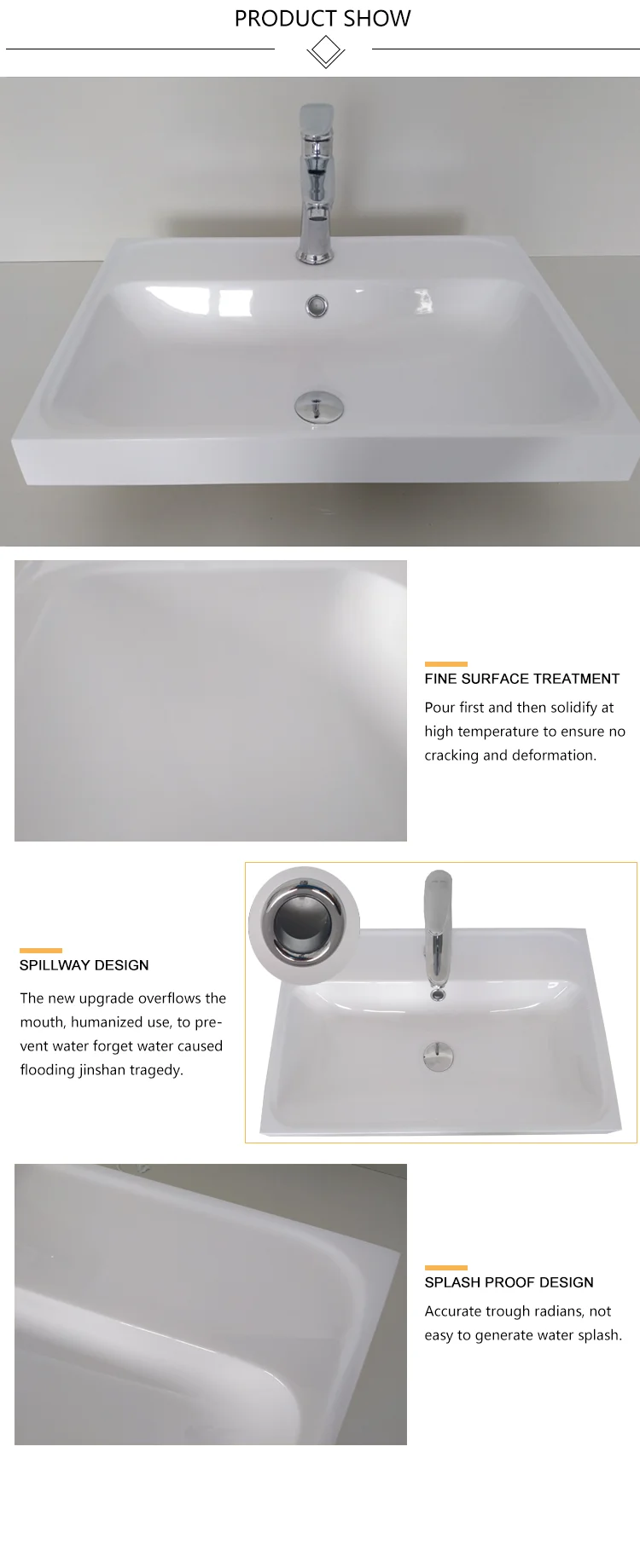 Basin Specification Bathroom Wash Sink With Groove Side To Prevent Overflow Buy Cabinet Basin Product On Alibabacom