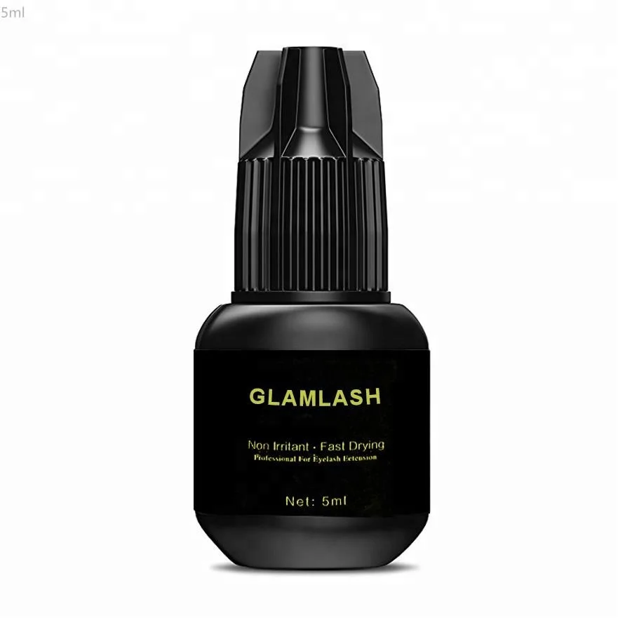 

Private label 5ml Fast dry 1~3 senconds no odor no simulation korea eyelash glue lashes extension glue, Black eyelash glue