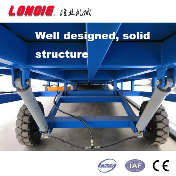 
LIDCQY10-0.8 Movable hydraulic container dock leveler yard ramp 