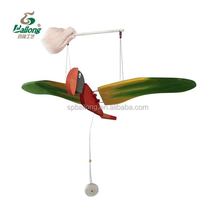 Multi Color Bird Wooden Miniature