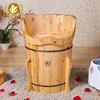 China Newest Style Multi-function Cedar Wood Foot Bath Basin Steam Sauna Message Barrel