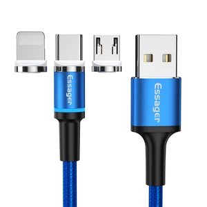 Essager 1M LED Magnetic USB Charging Cable Mobile Phones