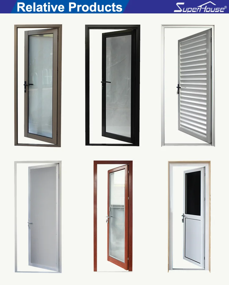Superhouse Classic O-type blinds aluminium louver door with Door Corning silicon sealant