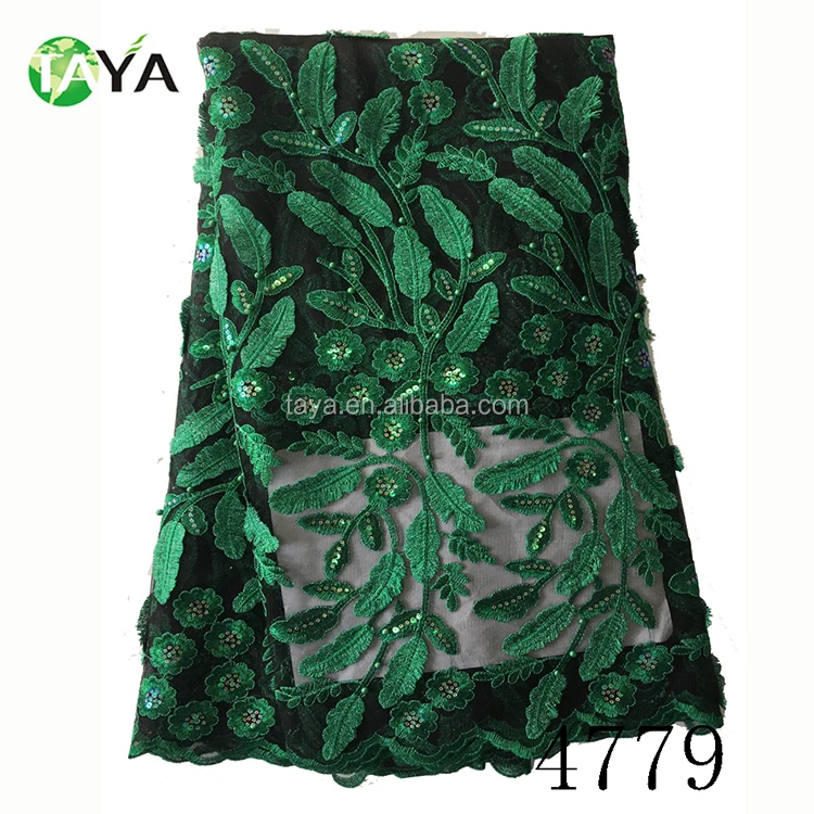 

good quality pretty polyester heavy 3d flower floral tulle lace dresses imported fabric from china