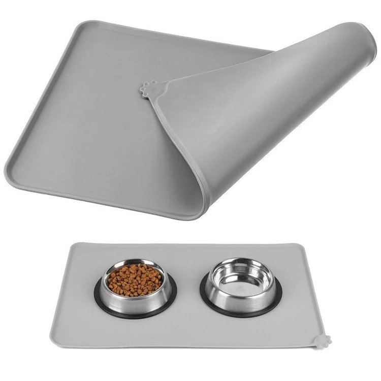 

Waterproof Non-stick Silicone Dog Bowl Mat Placemat