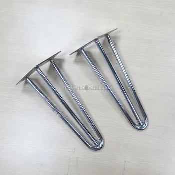 chrome hairpin legs