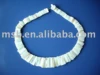 white mother of pearl shell beads necklace