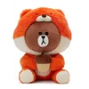 Brown bear in a squirrel suit The coat is removable and easy to clean stuffed Animal Brown bear plush toys
