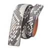 Fashion design 100% factory price premium luxury genuine python leather skin man belt