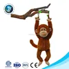 2015 Lifelike long arms and legs monkey plush soft toy promotional cute stuffed plush hanging monkey