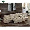 Top Quality Designs Pull Out L Shaped Leather Corner Sofa Bed,High Back Leather Corner Sofa