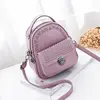 fashion students girls mini satchel pu leather travel bags women rivet small backpack