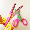Eco-friendly kids scissors for DIY photo album handmade, 6 patterns laciness scissors innovative gift item