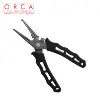 Multi function 7.3 inch Stainless steel braided line cutting pllier fishing pliers,with Non-slip TPR handle,for lure\fly\fishing