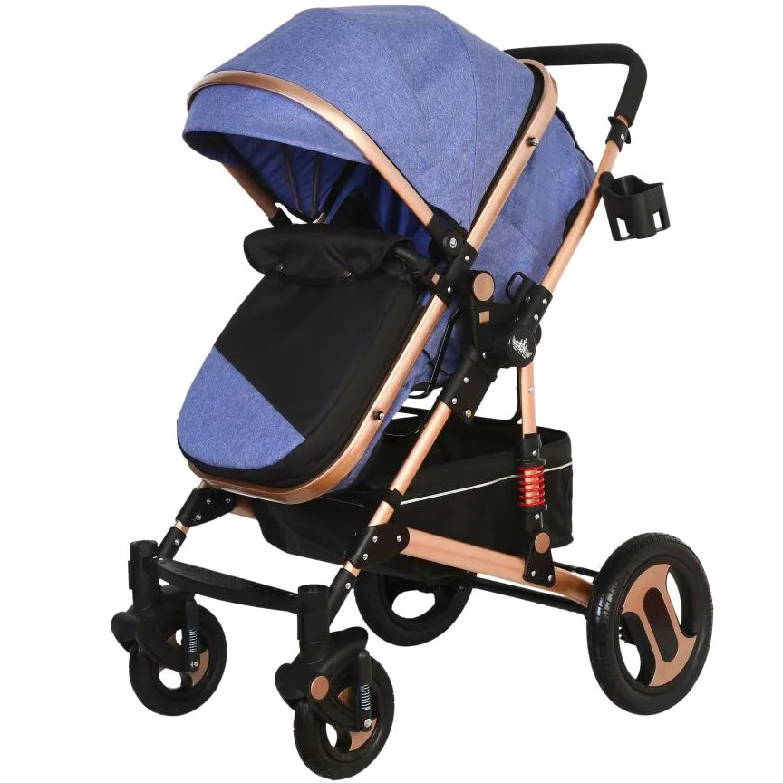 golden baby pram