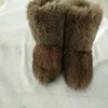 2019 wholesale new fashion real fox fur warm ladies winter snow boots