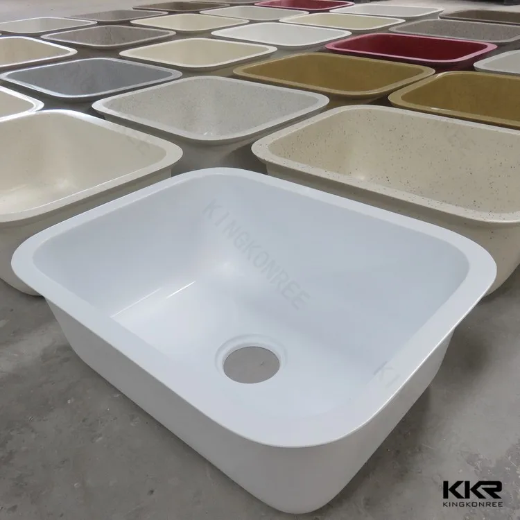 Supplier Custom Artificial Stone Acrylic Solid Surface Kitchen Sink