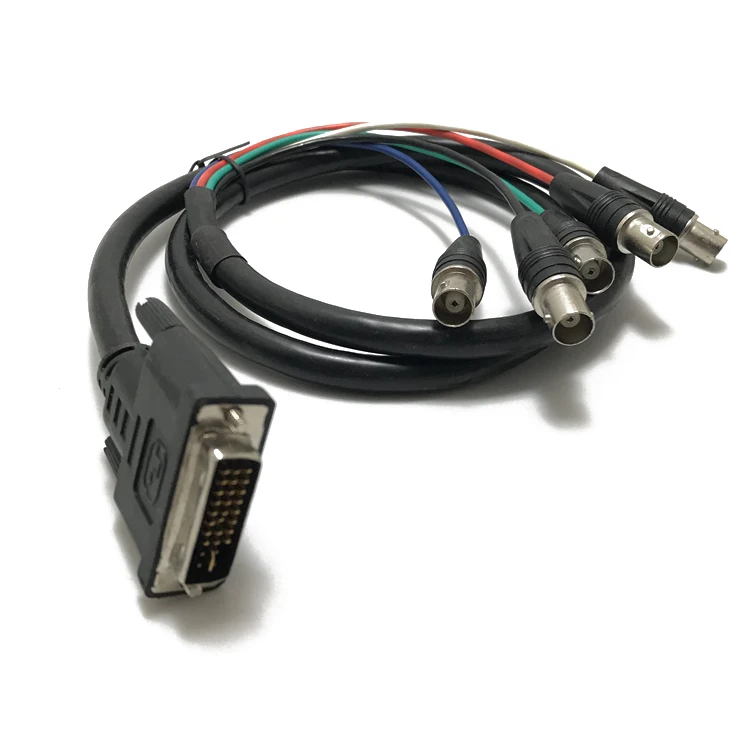 Dvi 24+5 Male To 5 Bnc Female Cable Audio And Video Cable Buy Dvi 24