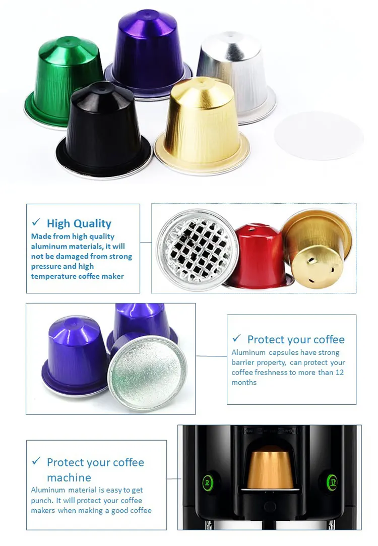 Shanghai Afpak Empty Nespresso Capsules With Lids Buy Capsules Nespresso,Nespresso Capsule