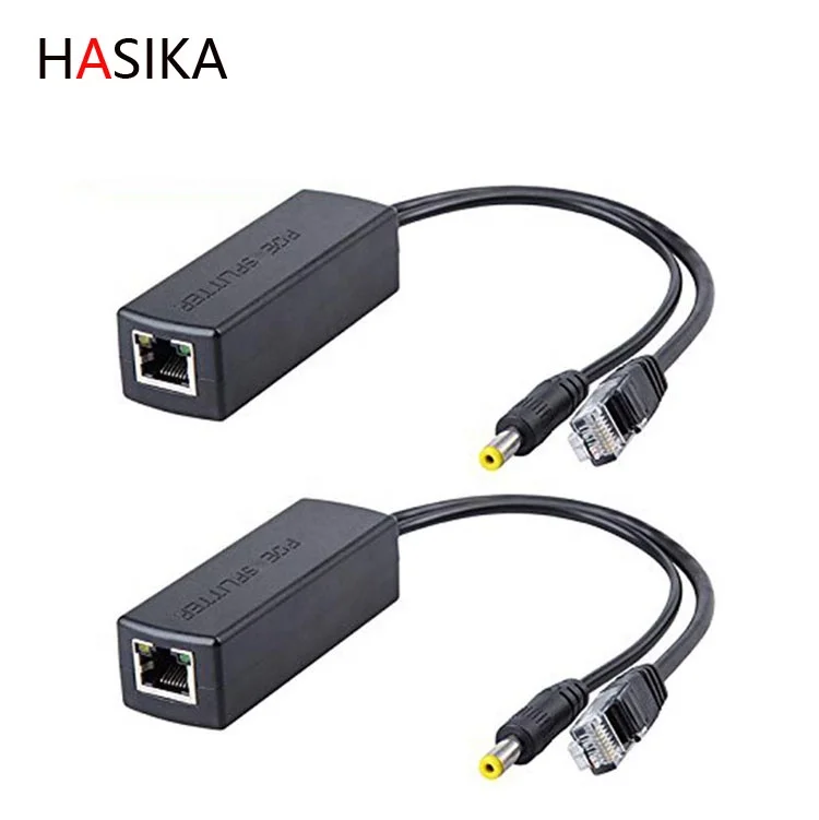 

Active POE Splitter Adapter, 48V to 12V, IEEE 802.3af Compliant 10/100Mbps up to 100 Meters for Surveillance Camera, Black