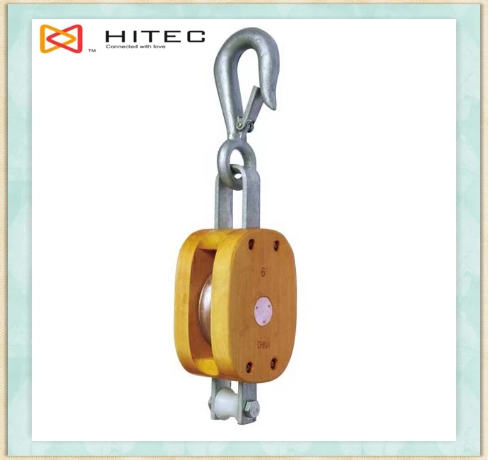 Nautical Wooden Pulley Snatch Block Regular Double With Hook Buy