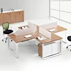 Wooden Office Furniture 3 Person/6 Person/4 Seat Office Workstation Cubicle With MDF Material