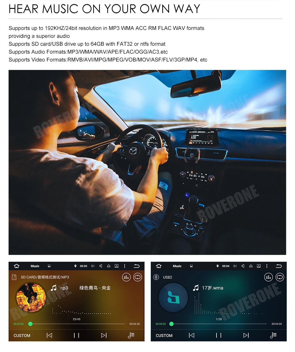 Sale RoverOne For Toyota RAV4 2006 - 2012 Android 8.1 Autoradio Car Multimedia Player Radio GPS Navigation Bluetooth Head Unit NO DVD 23
