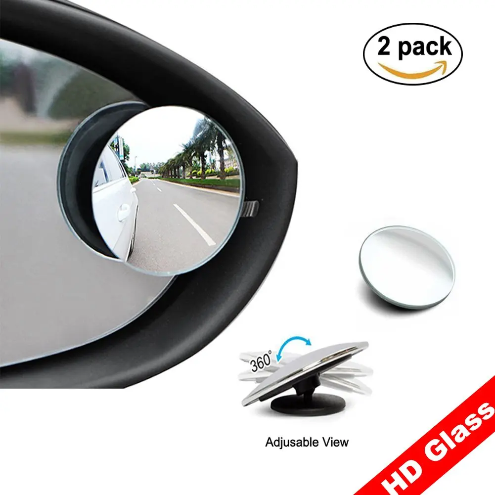 Daonanba Convex Traffic Mirror Practical Shatterproof PC Plastic Safety Mirror Outdoor Black 12