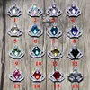 Free Shipping Wholesale 100pcs/lot Flatback Rhinestone Crown Button Crystal Button DIY Wedding Embellishment RB01